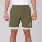 2 in 1 Training Shorts | Army Green