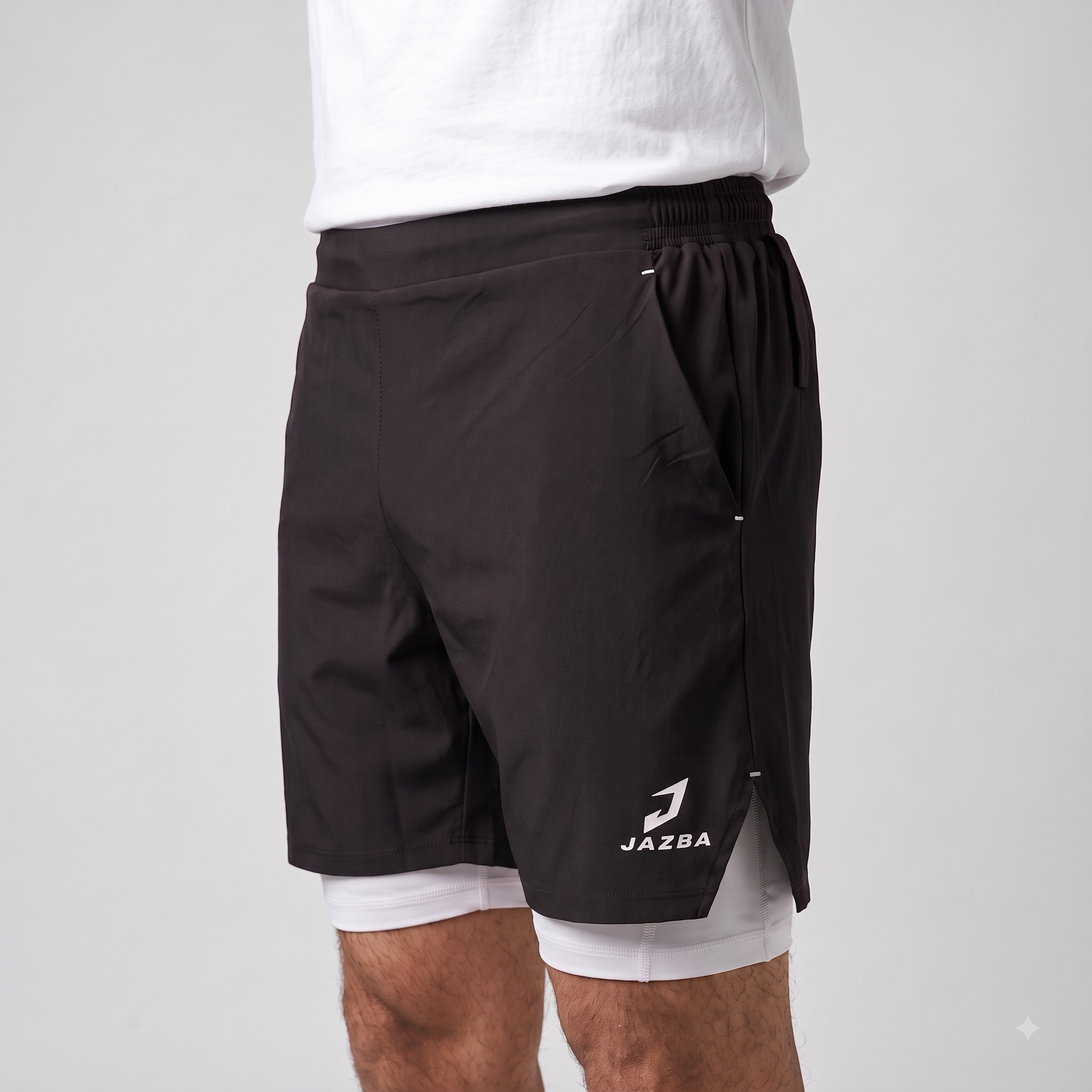 2 in 1 Training Shorts | Black