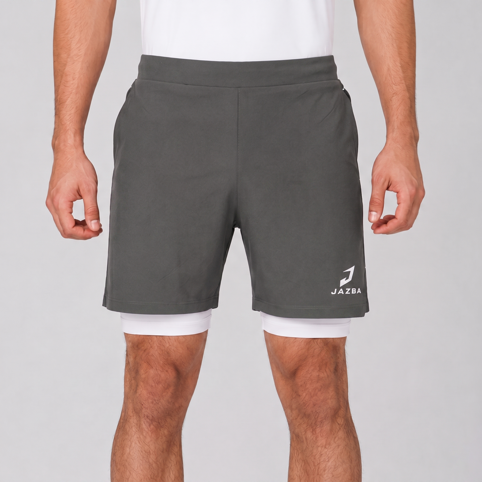 2 in 1 Training Shorts | Dark Grey