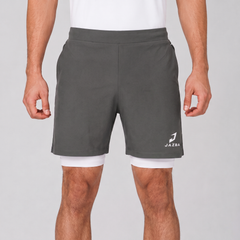 2 in 1 Training Shorts | Dark Grey