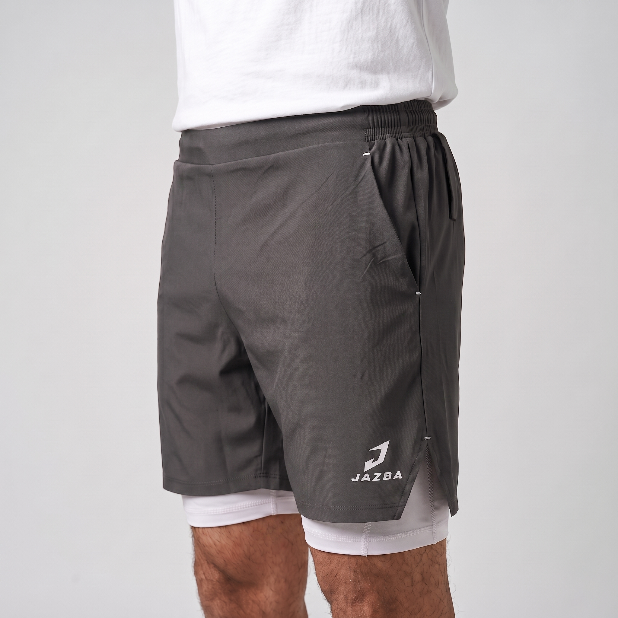 2 in 1 Training Shorts | Dark Grey