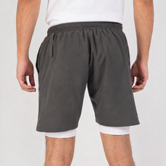 2 in 1 Training Shorts | Dark Grey