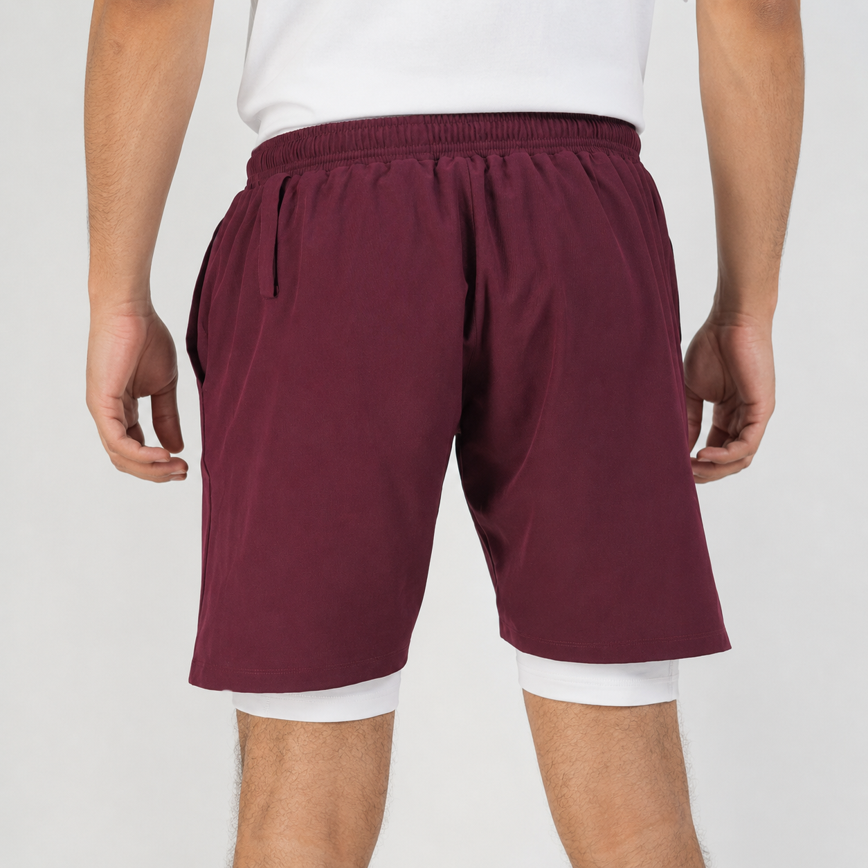2 in 1 Training Shorts | Maroon
