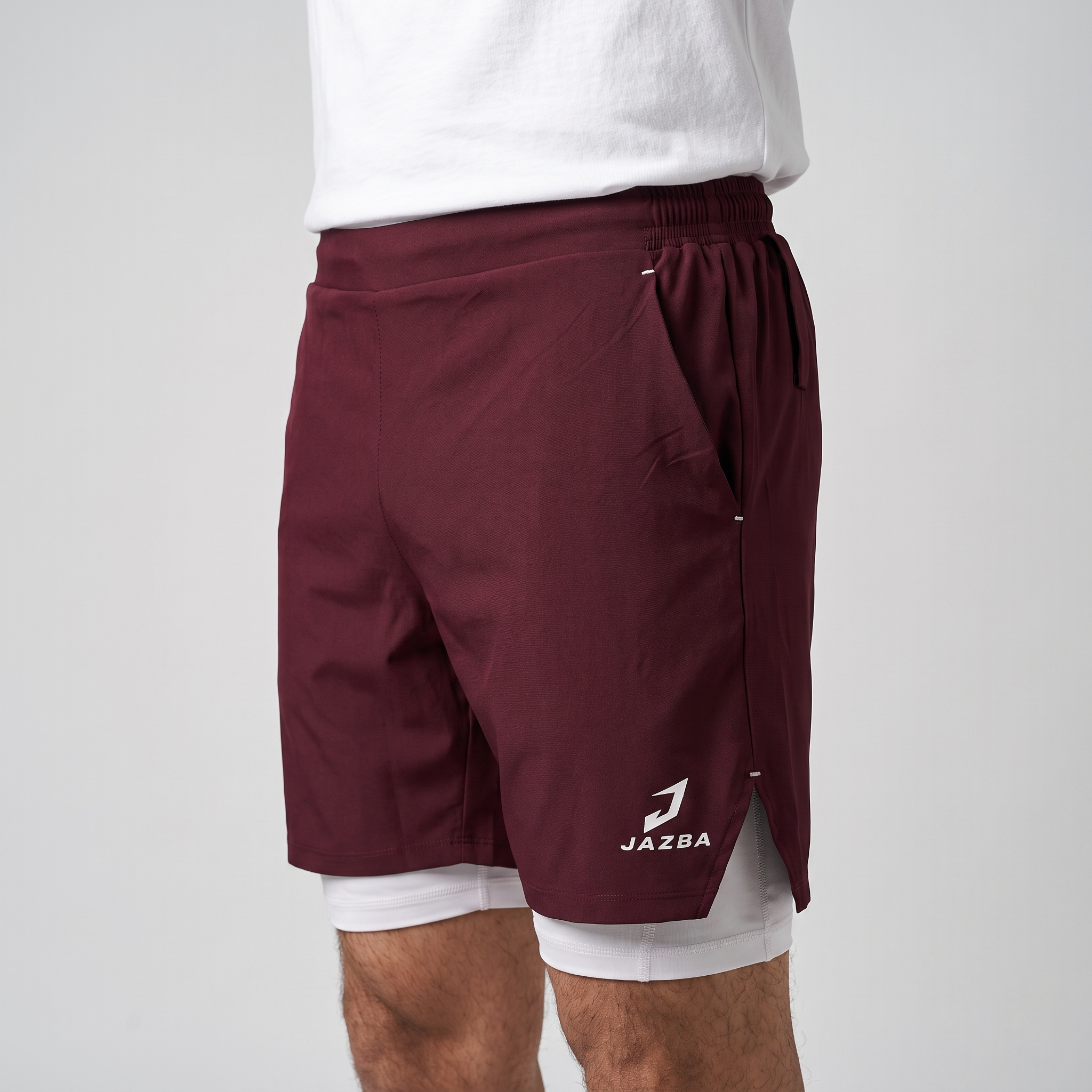 2 in 1 Training Shorts | Maroon